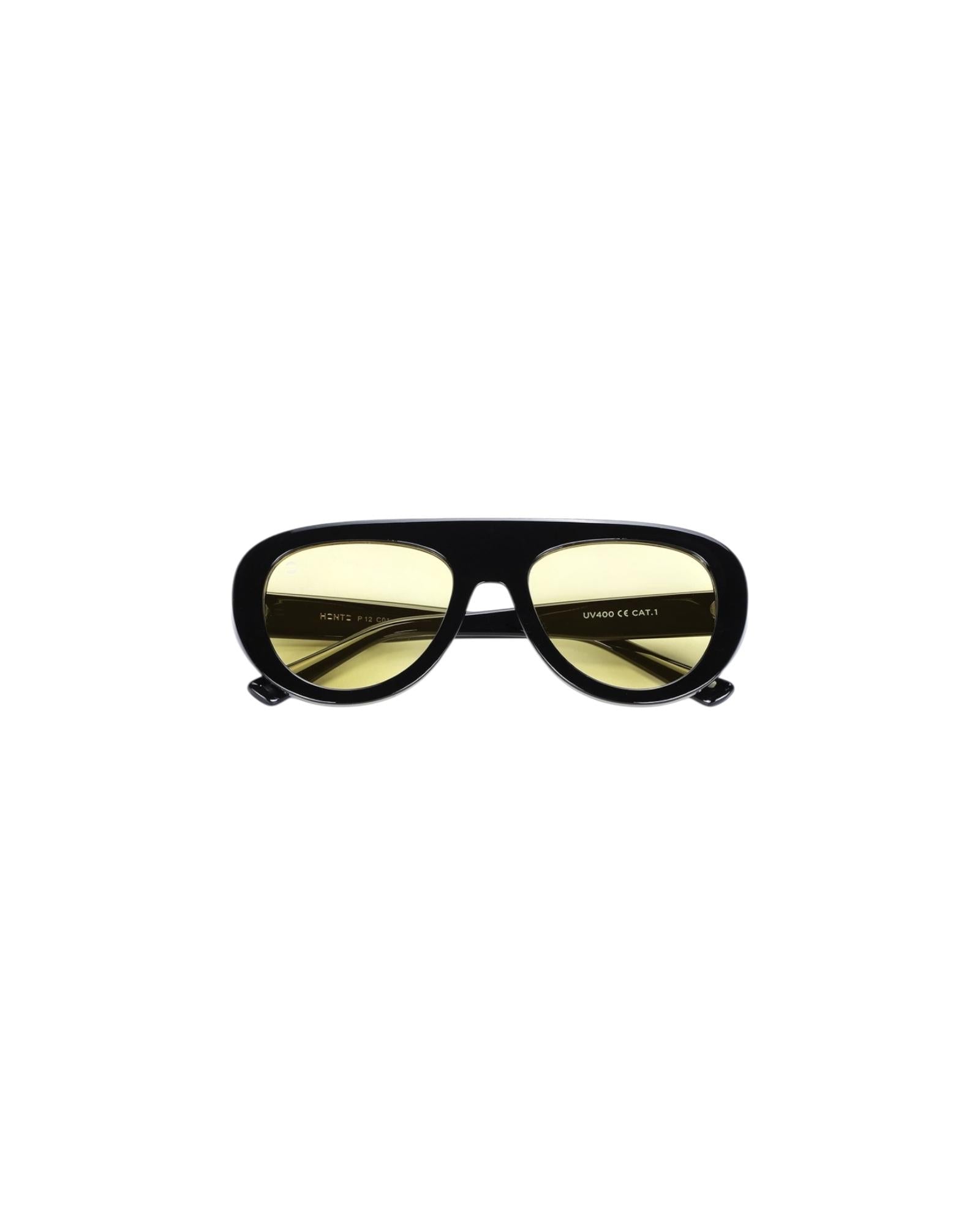 Occhiale Premium 12 Nero giallo Unisex PREMIUM 12 NERO GIALLO honto