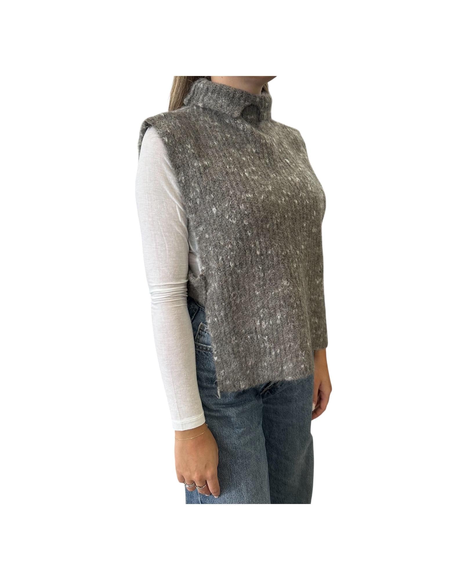 Gilet a collo alto Visone M11 805 270 Floor 