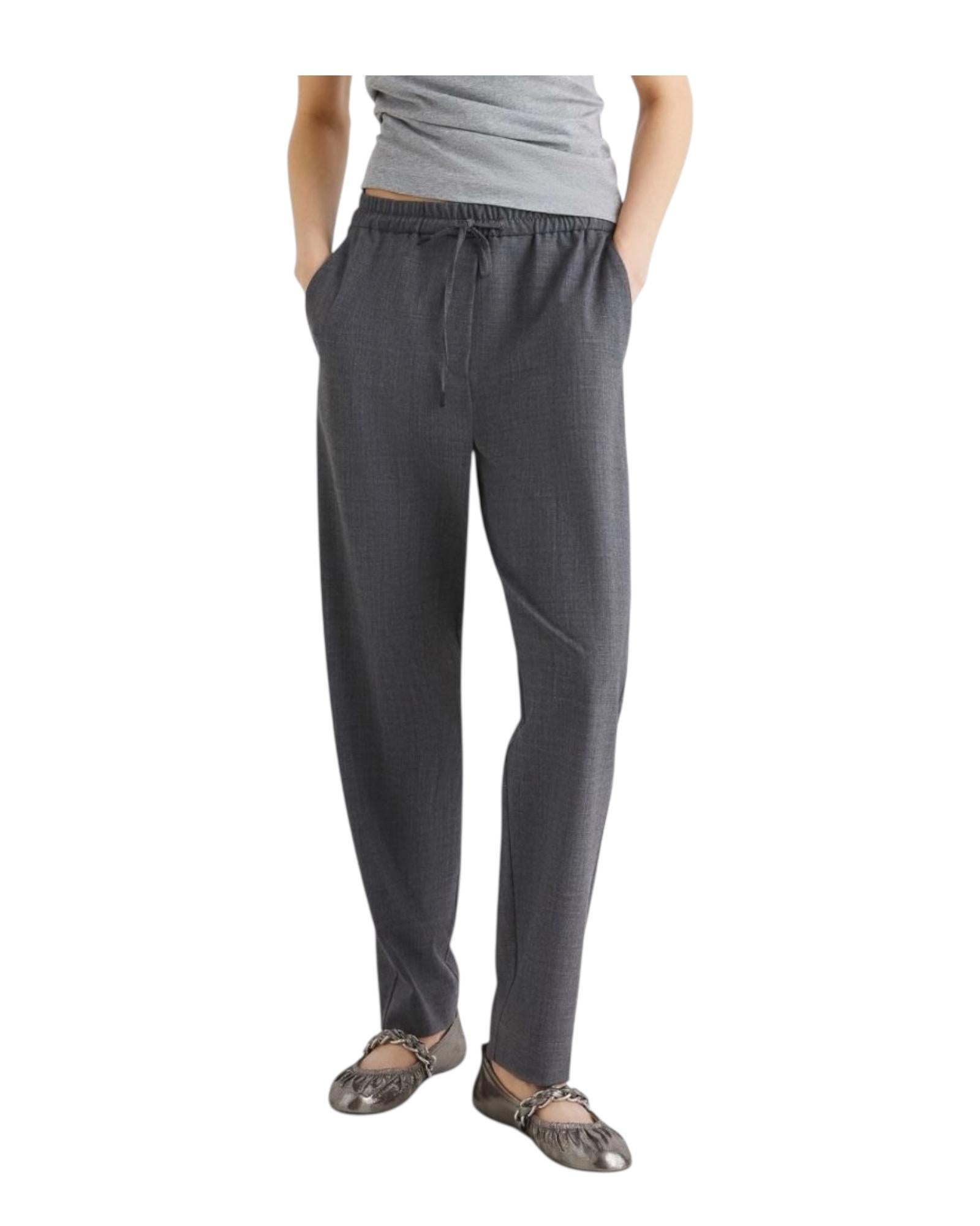 Pantalone slim fit in misto lana Grigio BRUNO 002 MARELLA 