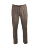 Pantalone misto lino Coffee Brown