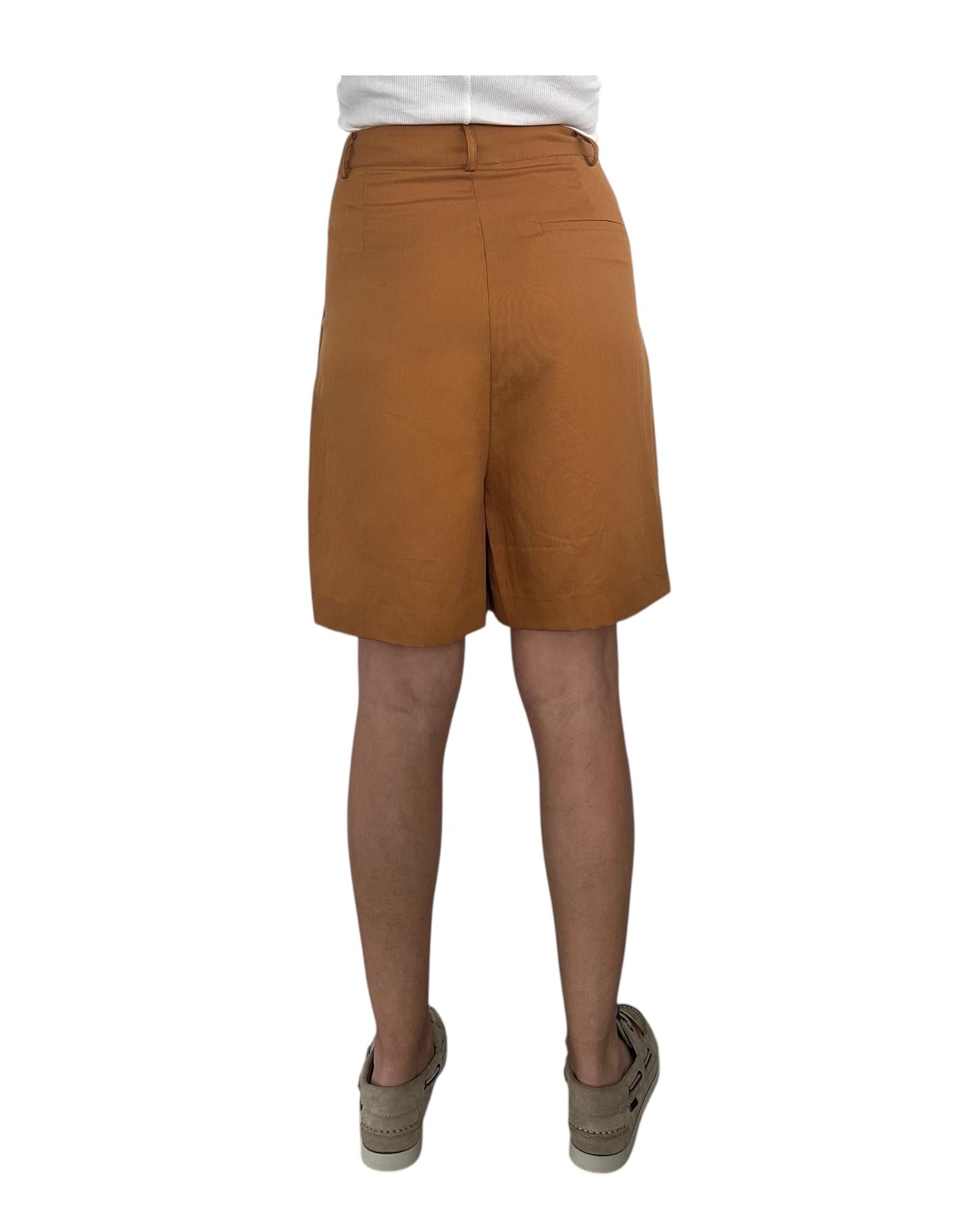 Bermuda misto lino Cognac SP86 0040 Since're Paris