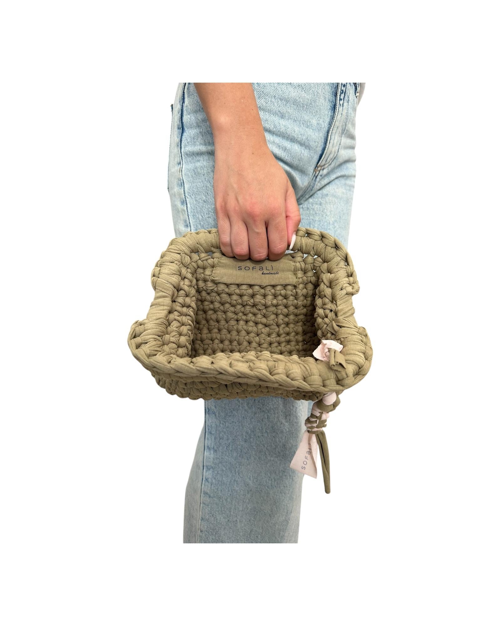 Clutch Bag Sofalina media Verde militare SOFALINA VERDE MILITARE SOFALI' 