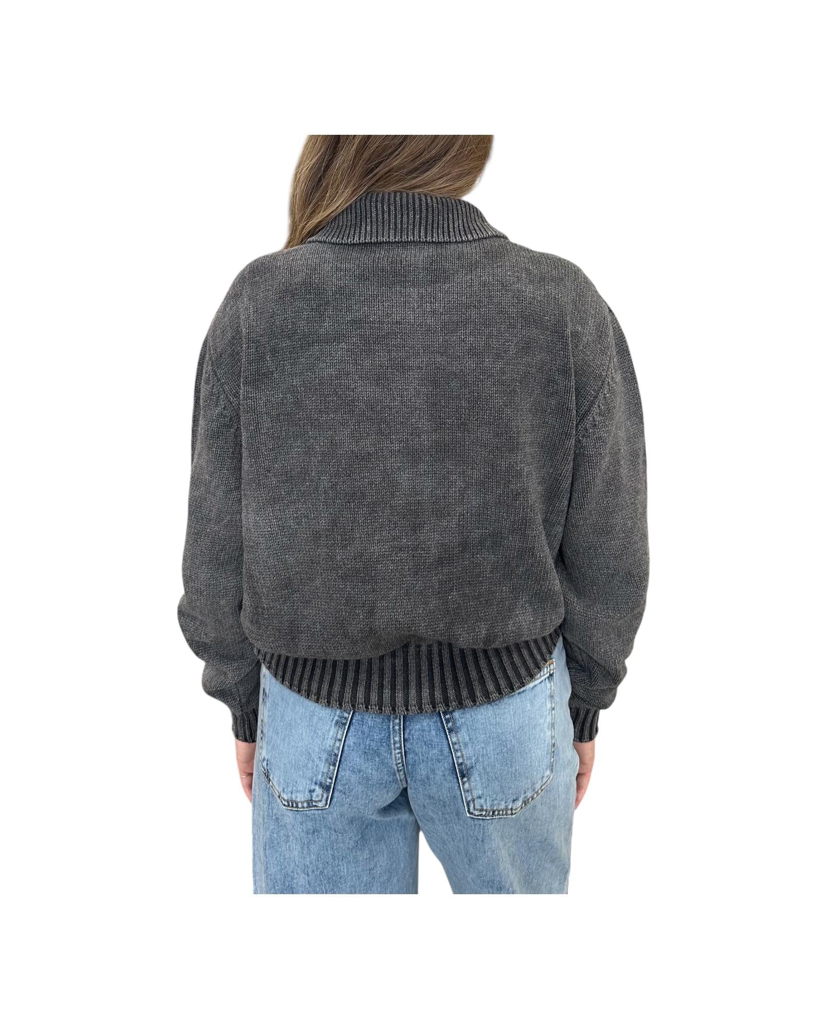 Maglione con bottoni Ardesia C33 843 116 Floor