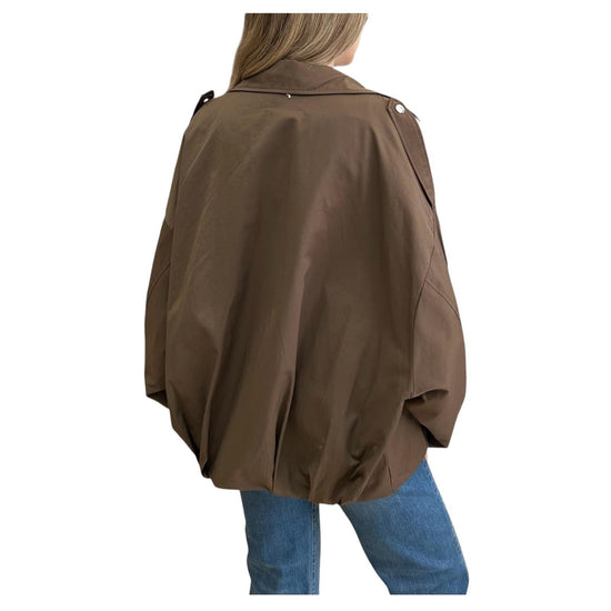Giacca Over con riprese Marrone V02V0307 MARRONE PHILIA LOFT 