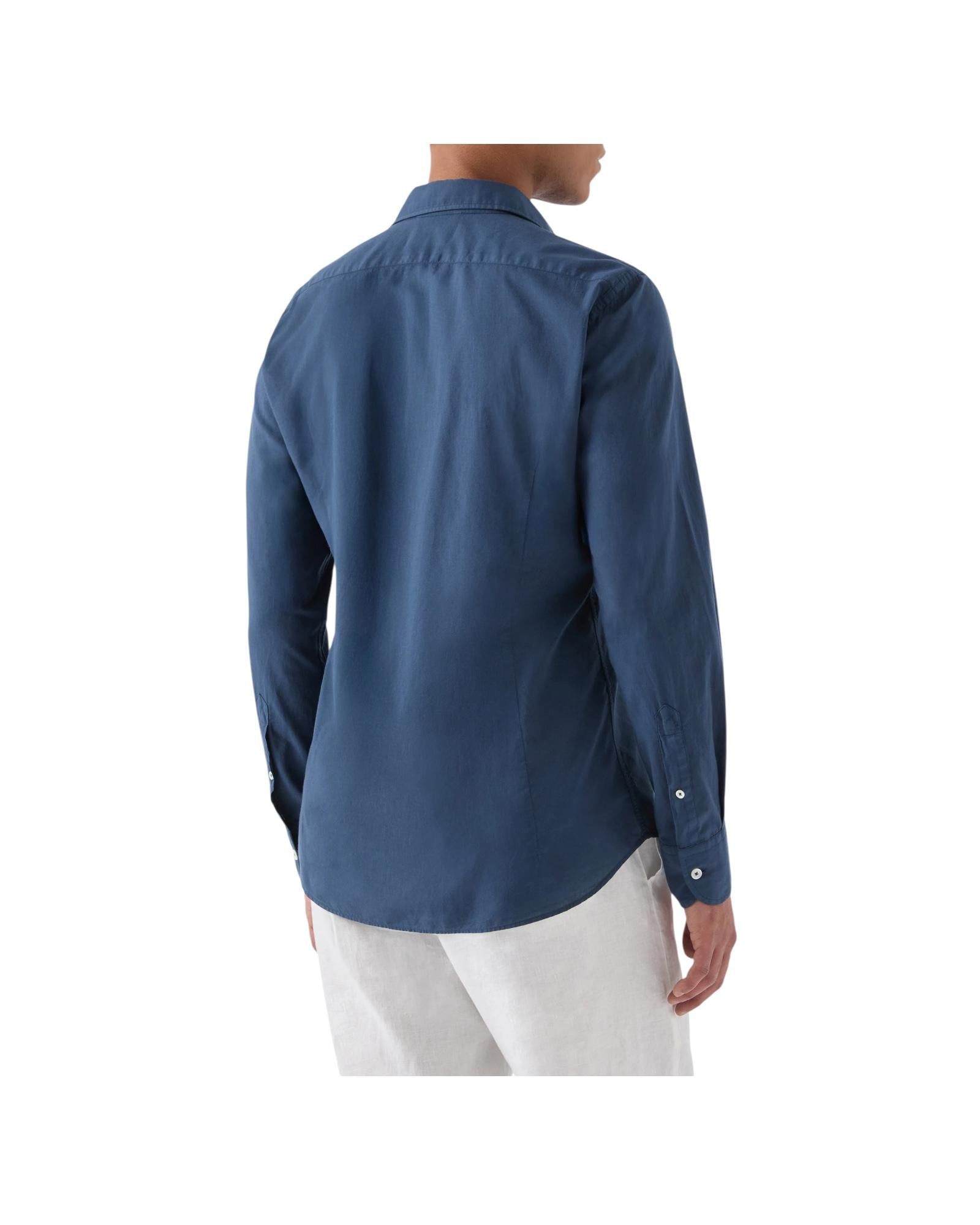 Camicia Chemise in cotone voile blu navy LCM0001 00097L MC2 SAINT BARTH 