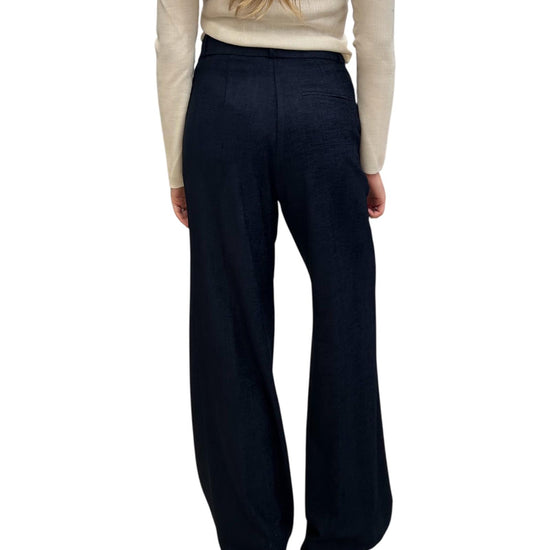 Pantalone Palazzo in velluto lavorato Blu PCB P033 004 haveone 
