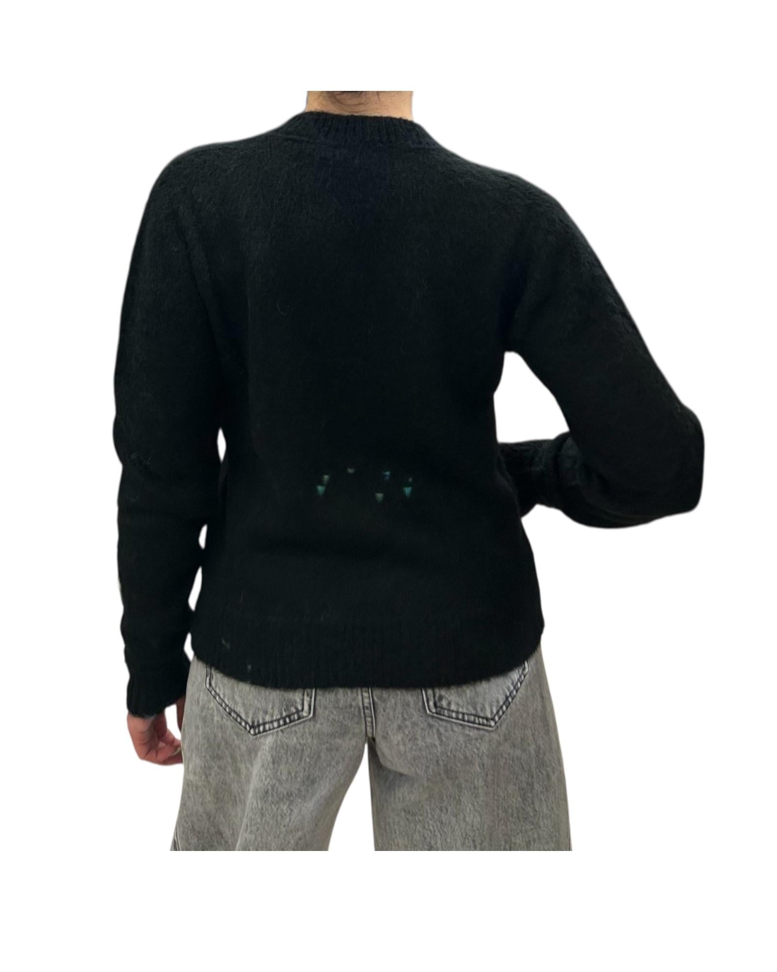 Maglione in alpaca Nero M53 837 01 Floor 