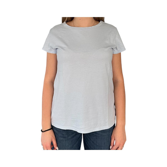 T-Shirt donna in cotone azzurro TS0004033 AZZURRO RE.VI.VAL 