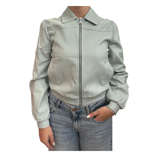 Giacca eco-pelle Acqua marina TK0017 ACQUAMARINA VICOLO 