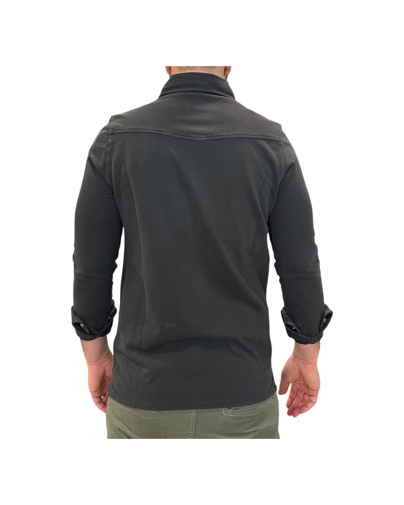 Camicia Western Uomo El Paso Piquet, faded black. 6505 FADED BLACK BL'KER 