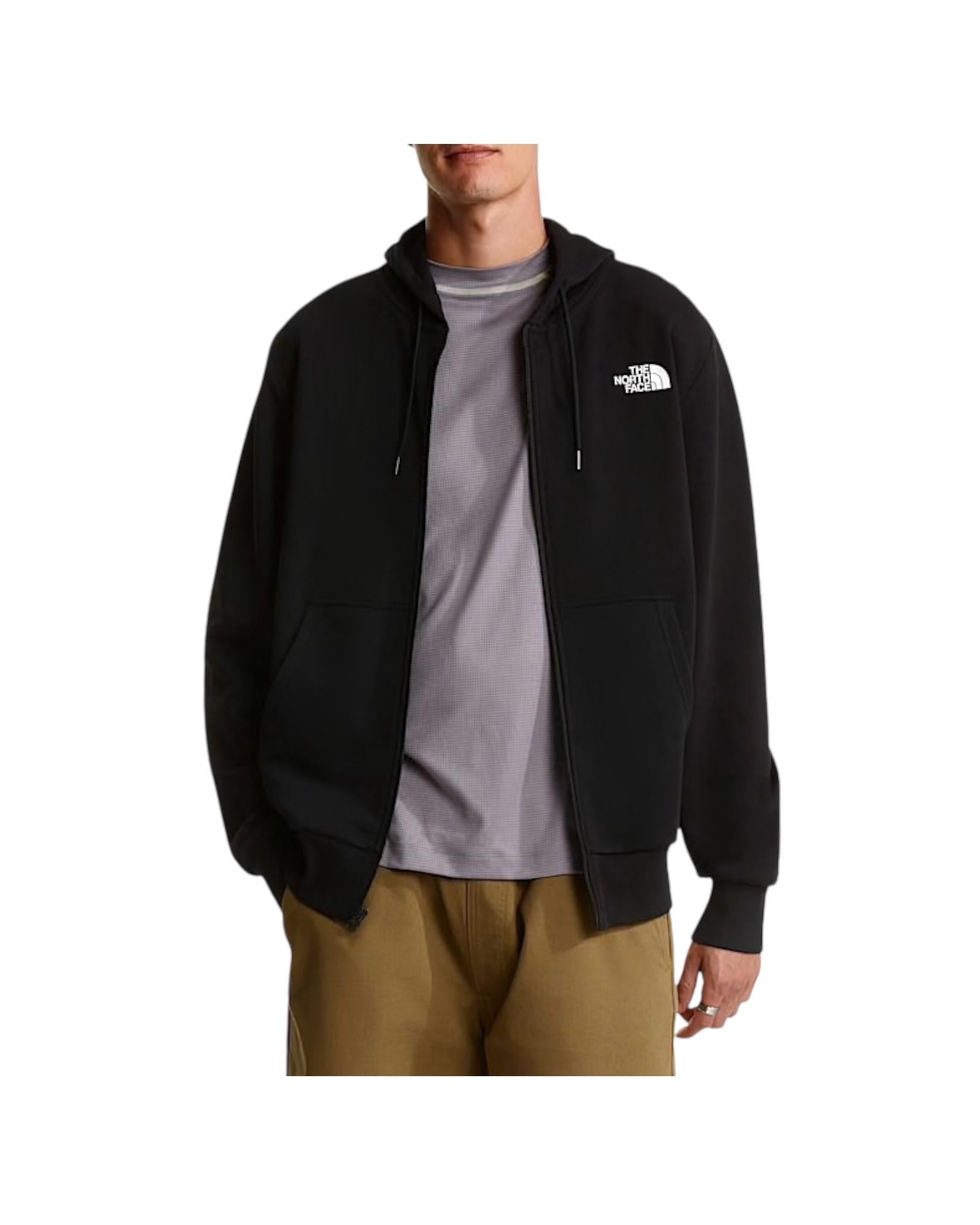 Felpa con cappuccio Simple Dome Black M SD LIGHT REG BLACK THE NORTH FACE 