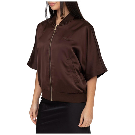 Bomber manica 3/4 Brown BWHILLCRB6 BROWN BOMBERS ORIGINAL 