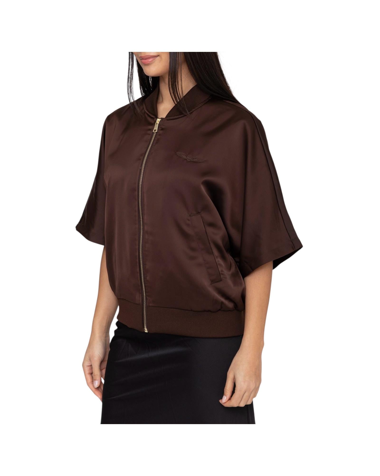 Bomber manica 3/4 Brown BWHILLCRB6 BROWN BOMBERS ORIGINAL 