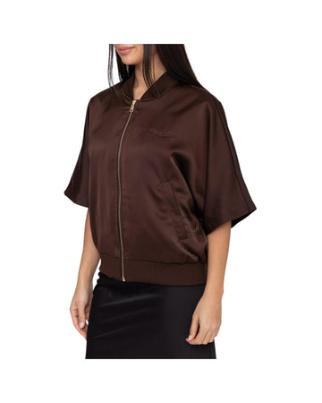 Bomber manica 3/4 Brown BWHILLCRB6 BROWN BOMBERS ORIGINAL 