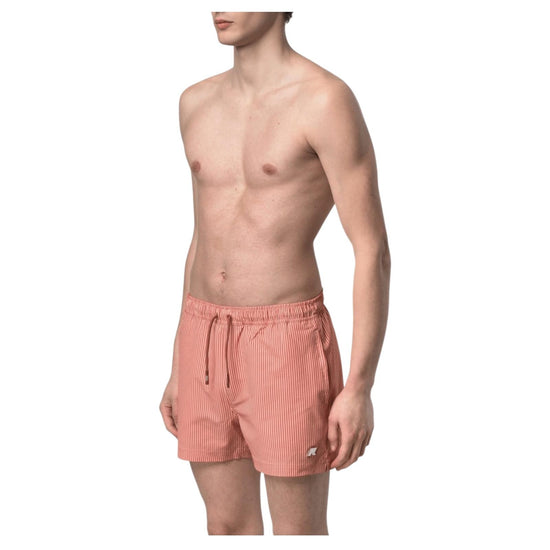 Costume a righe White Orange brownish K8141KW C07 K-WAY 