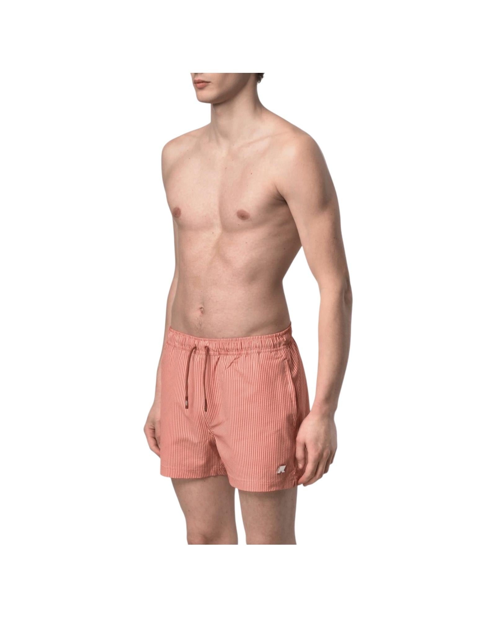 Costume a righe White Orange brownish K8141KW C07 K-WAY 