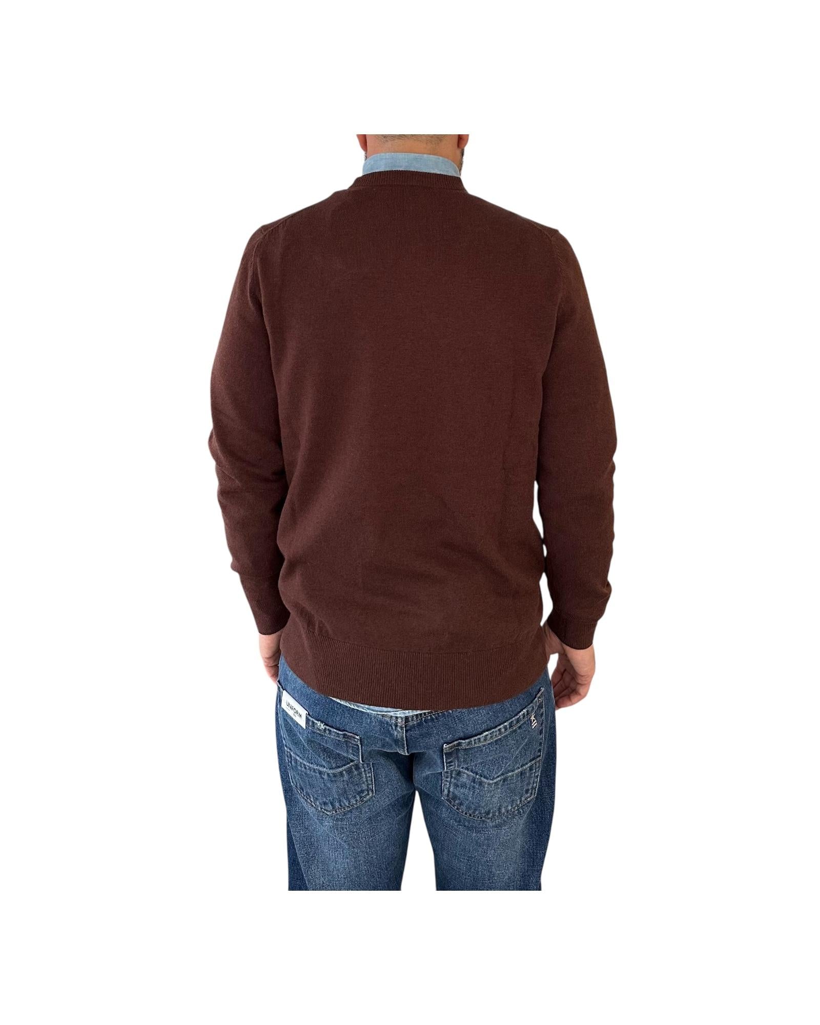 Maglione a girocollo con ricamo Levateje er vino HER0024 03400I MC2 SAINT BARTH