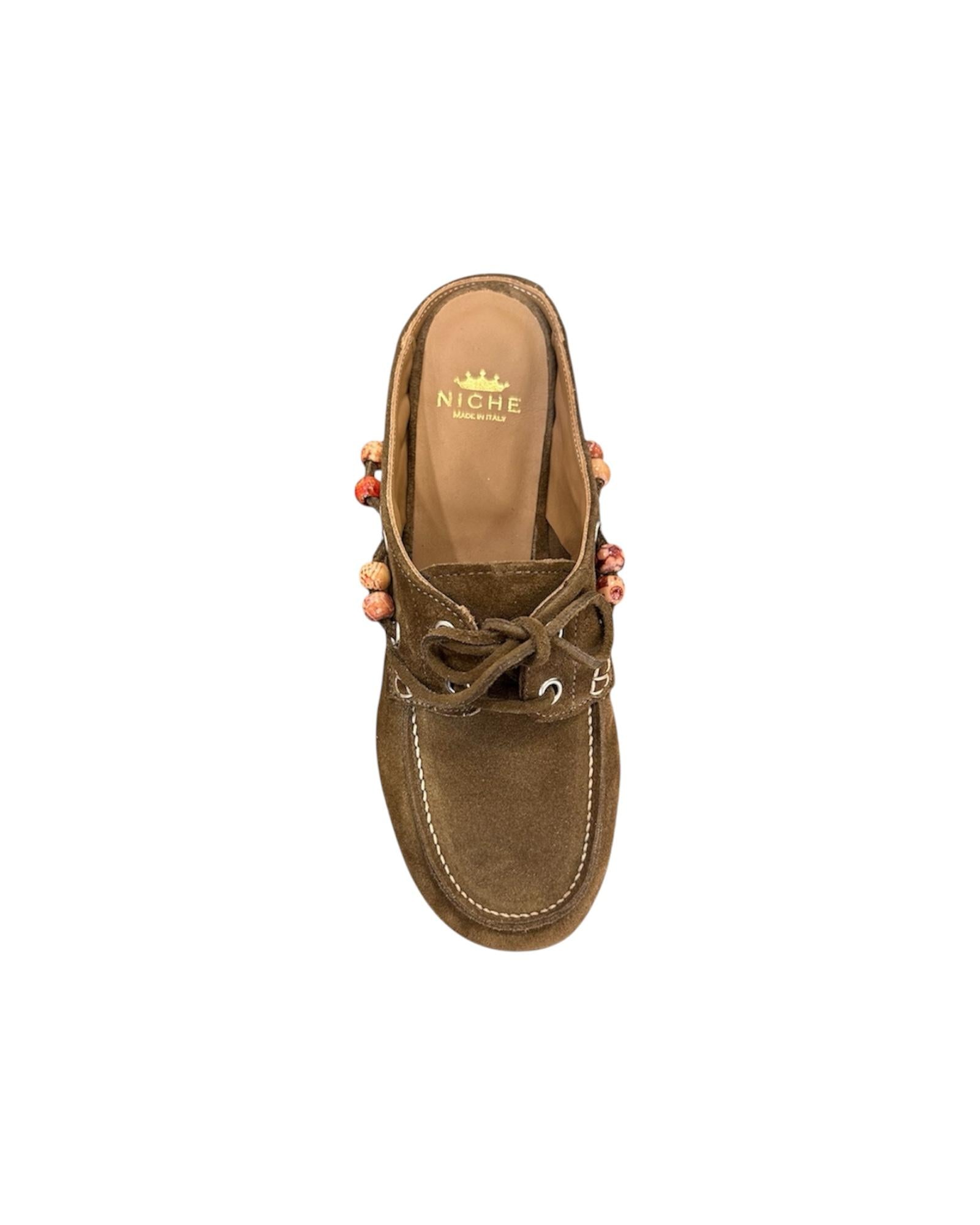 Sabot in pelle scamosciata Tabacco 4279 TABACCO NICHE 