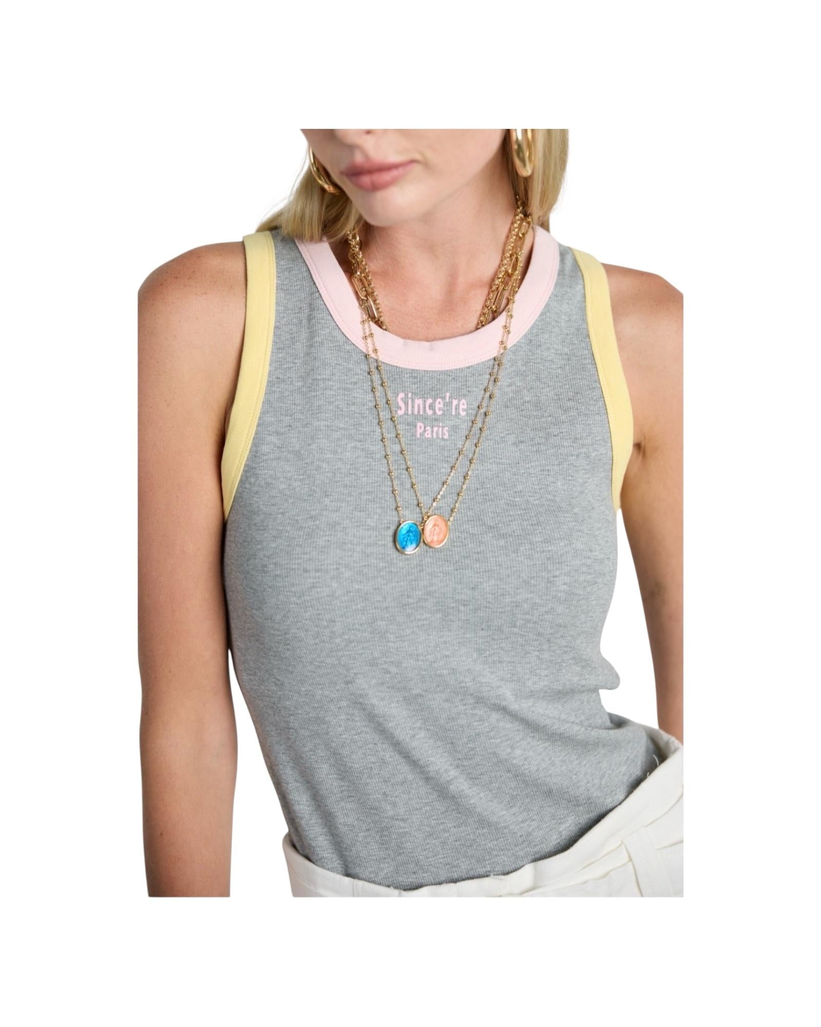 Canotta Grey melange 119 GREY MELANGE SINCE'RE PARIS