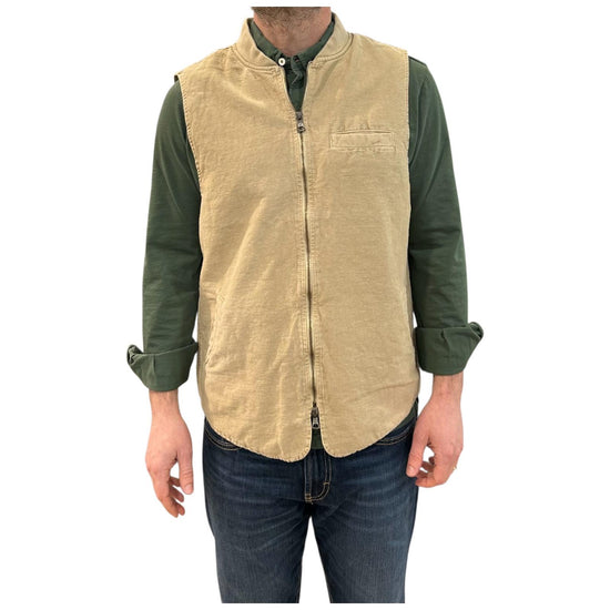 Gilet misto lino Moka 6511 MOKA BL'KER 