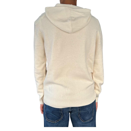 Maglione con cappuccio in lambswool Panna MAH0002 00040I MC2 SAINT BARTH 