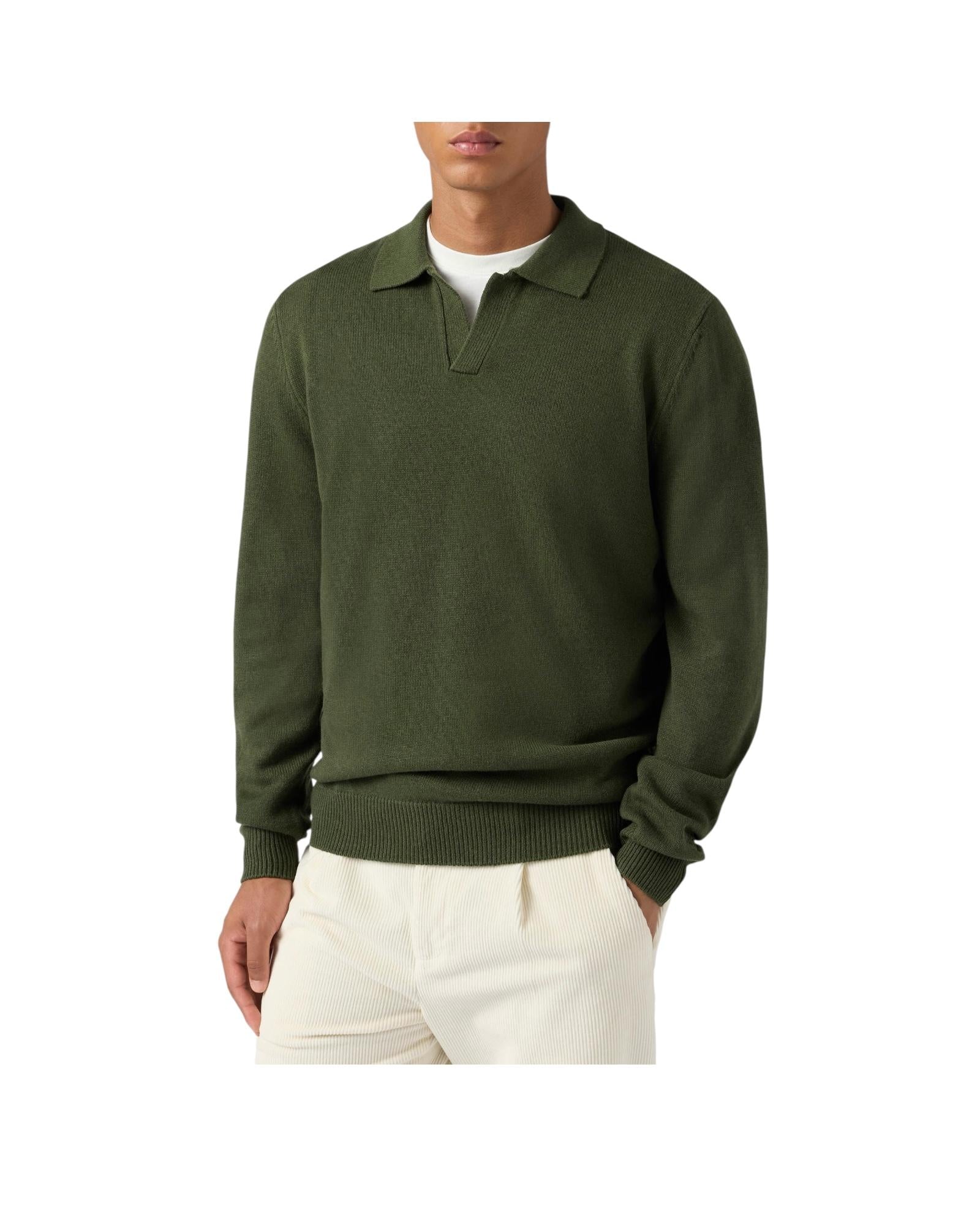 Polo in lana merinos Moss COV0009 00263I MC2 SAINT BARTH 