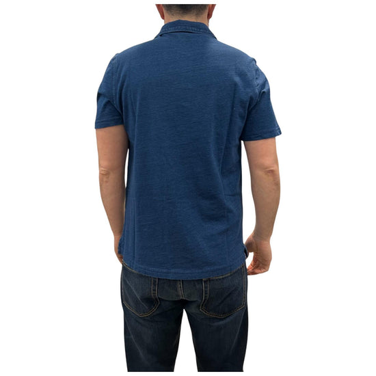 Polo Uomo Hamptons Indigo Jersey senza bottoni 2007 INDIGO BLEACH BL'KER 