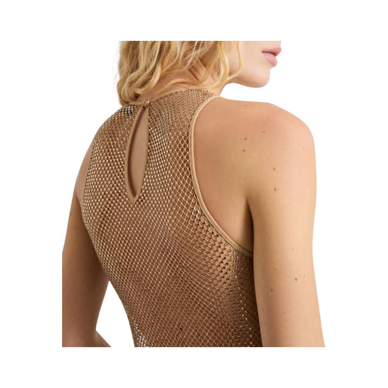 Top in rete con strass Miele DRY 001 MARELLA 