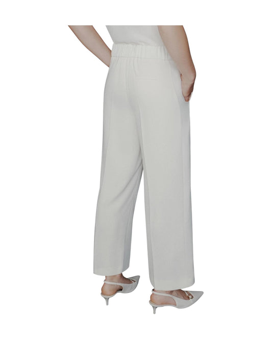 Pantalone in envers satin Bianco GRACE 001 MARELLA 