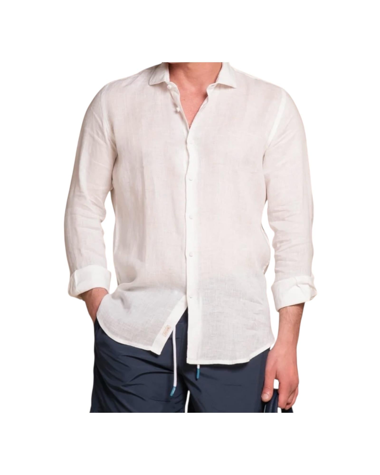 Camicia Riley Lino uomo white RILEY WHITE IMPURE 