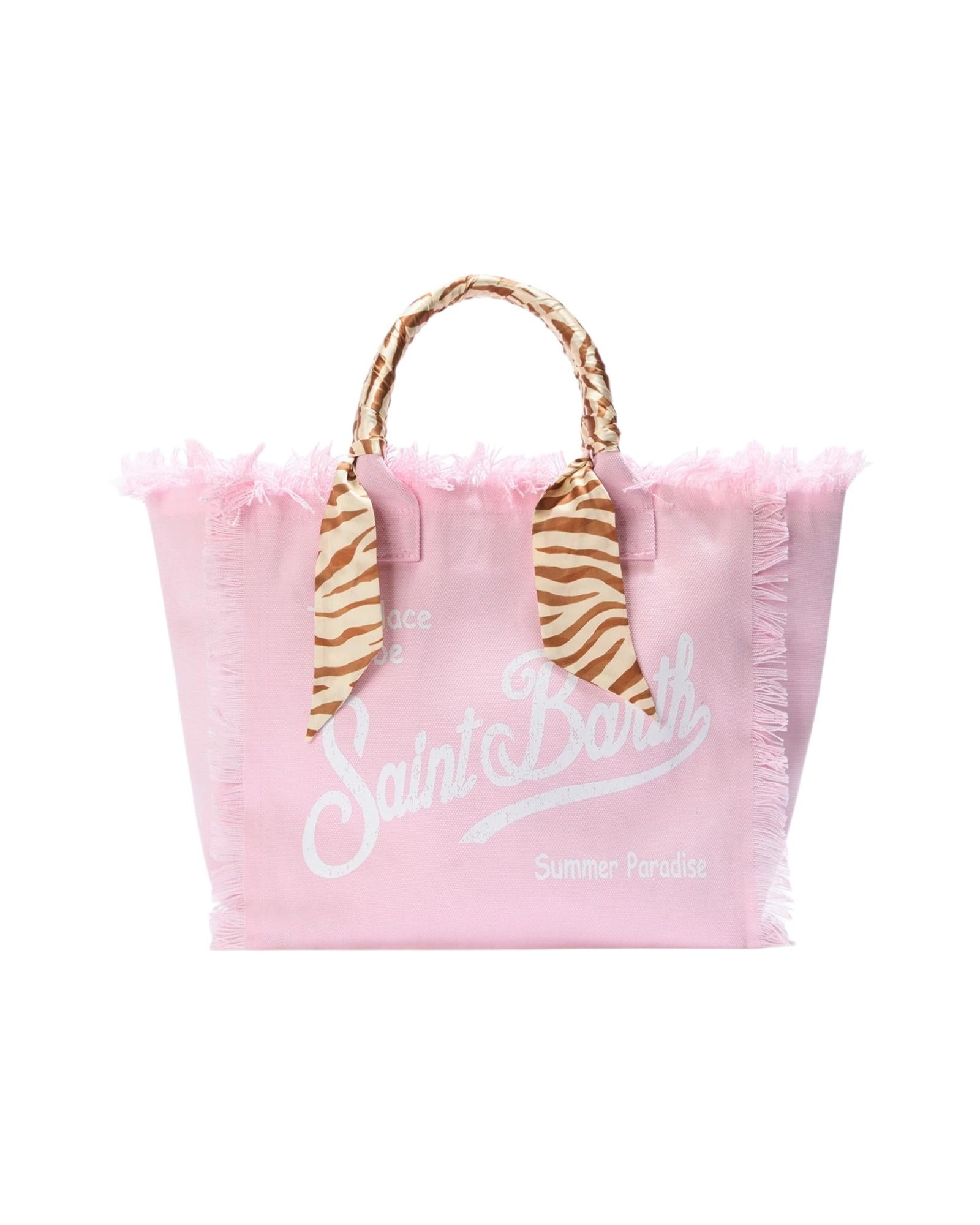 Borsa Vanity canvas stampa safari Rosa VANI045 09249L MC2 SAINT BARTH 