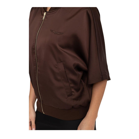 Bomber manica 3/4 Brown BWHILLCRB6 BROWN BOMBERS ORIGINAL 