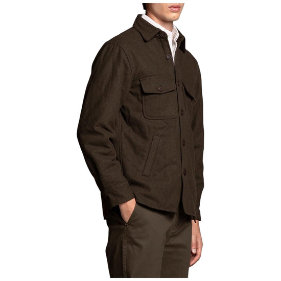 Overshirt in lana Army green ROY W0Q2330 IMPURE 