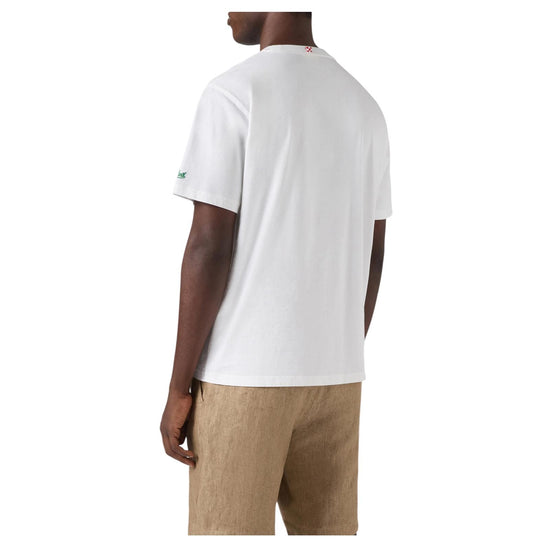 T-shirt Portofino bianca con ricamo Gin Tonic POT0001 02489L MC2 SAINT BARTH 