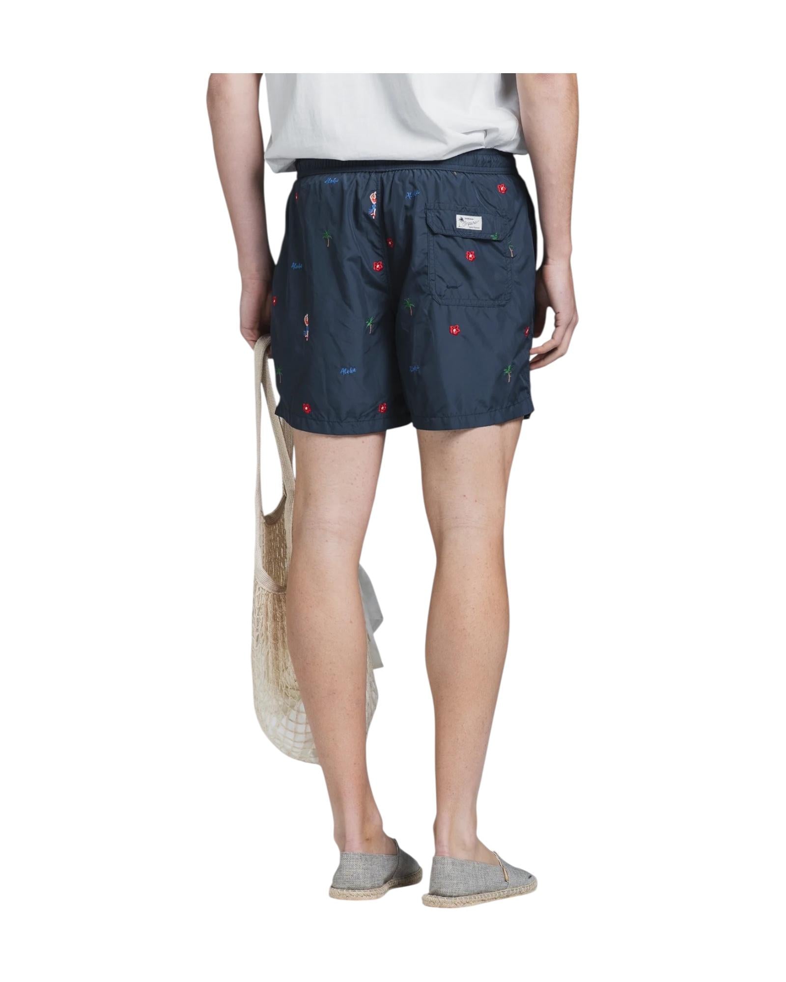 Costume con stampa all over RIOALOHAPLY NAVY IMPURE 