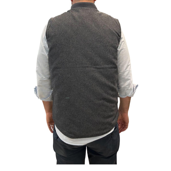 Gilet in lana reversibile Grey W5020 GREY BL'KER 