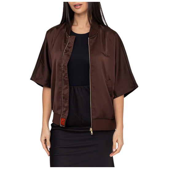 Bomber manica 3/4 Brown BWHILLCRB6 BROWN BOMBERS ORIGINAL 
