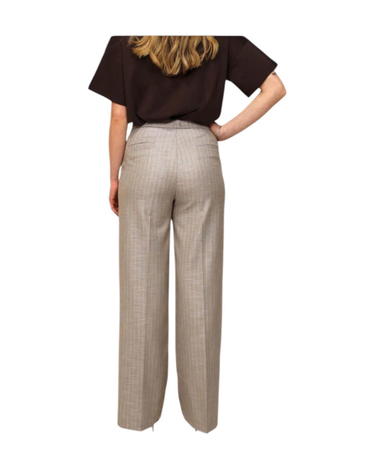 Pantalone Palazzo Gessato TAB0227 BEIGE VICOLO 