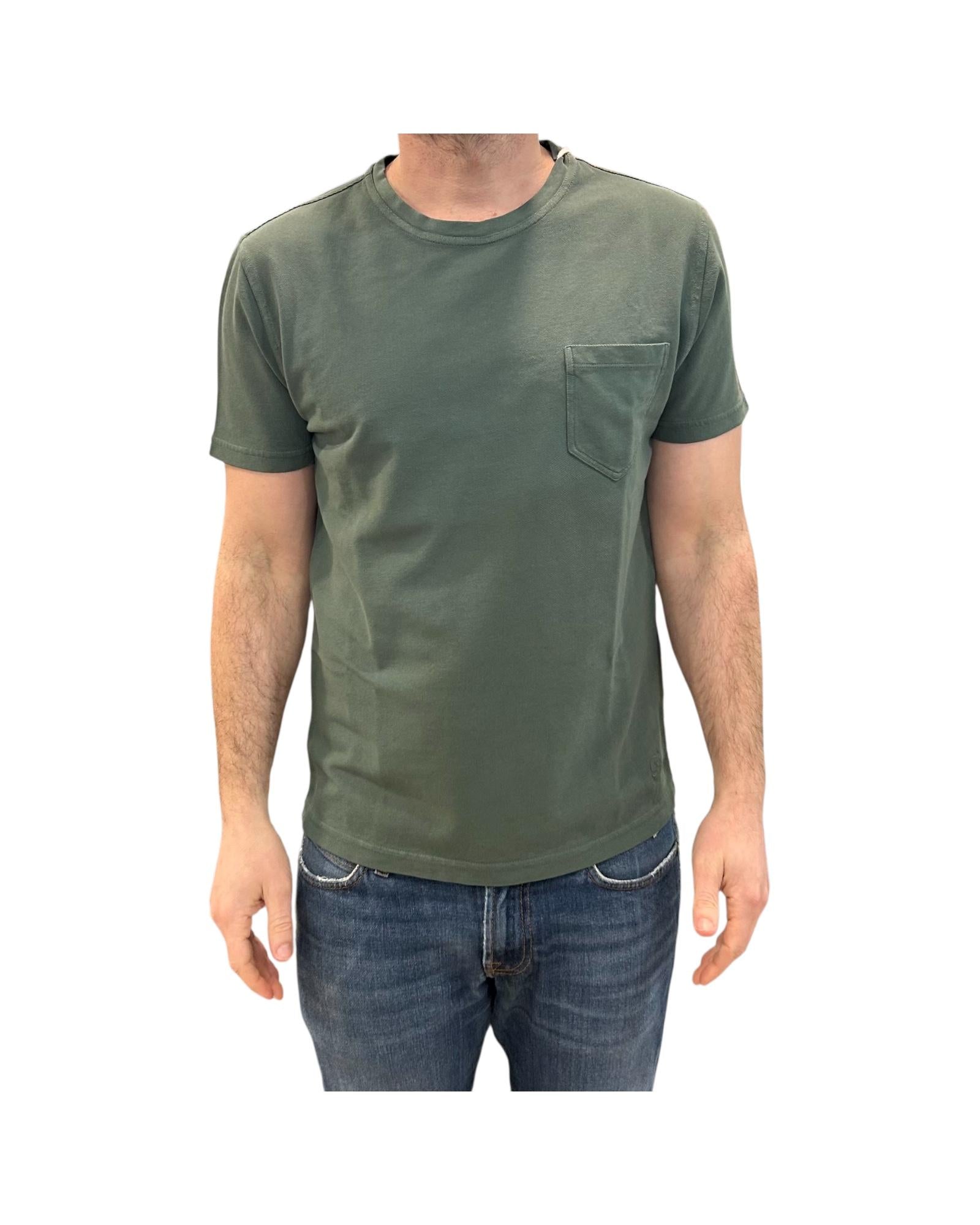 T-shirt Uomo Orchard Piquet Green 1003 GREEN BL'KER 