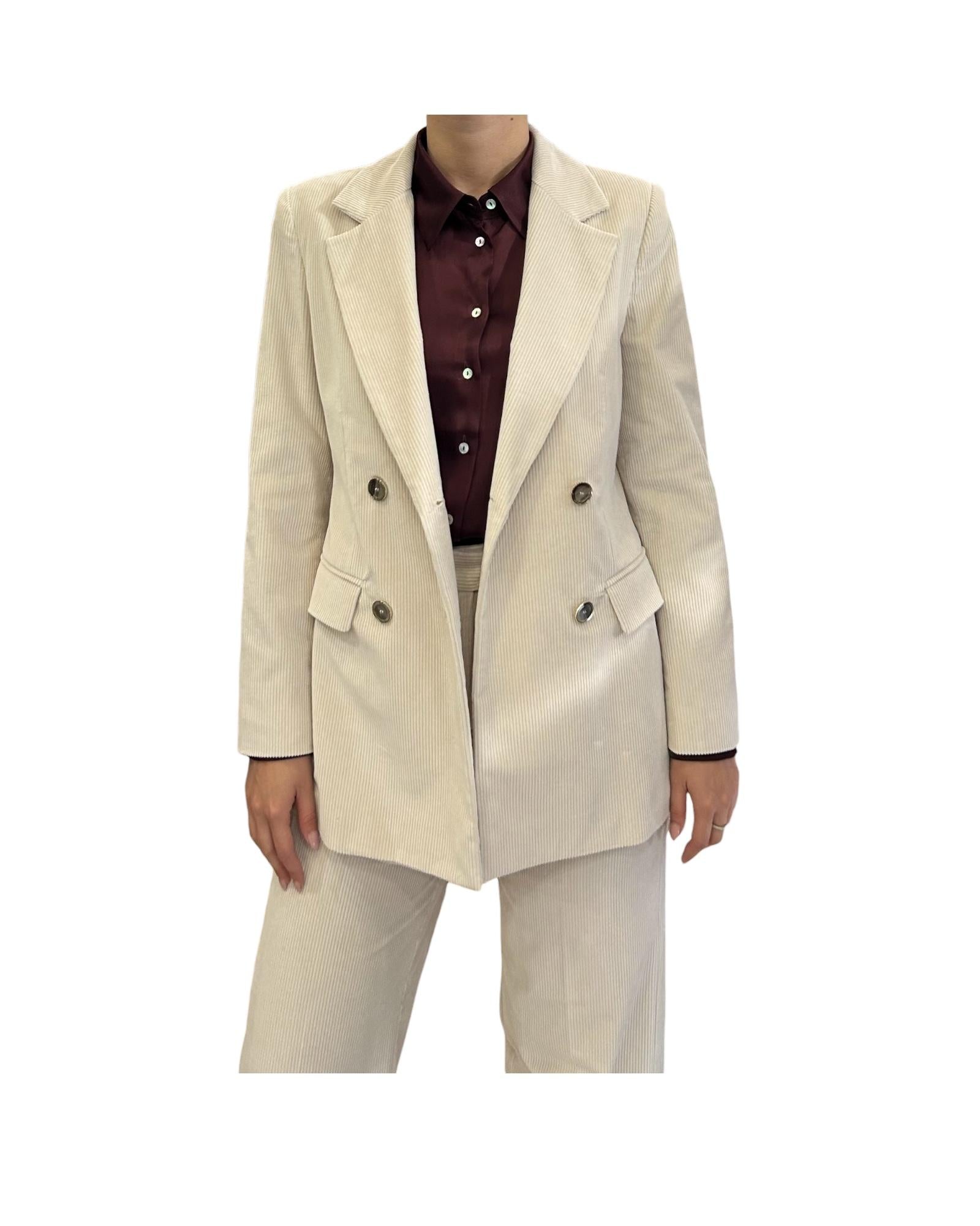 Blazer in velluto Panna VALERY 001 MARELLA 