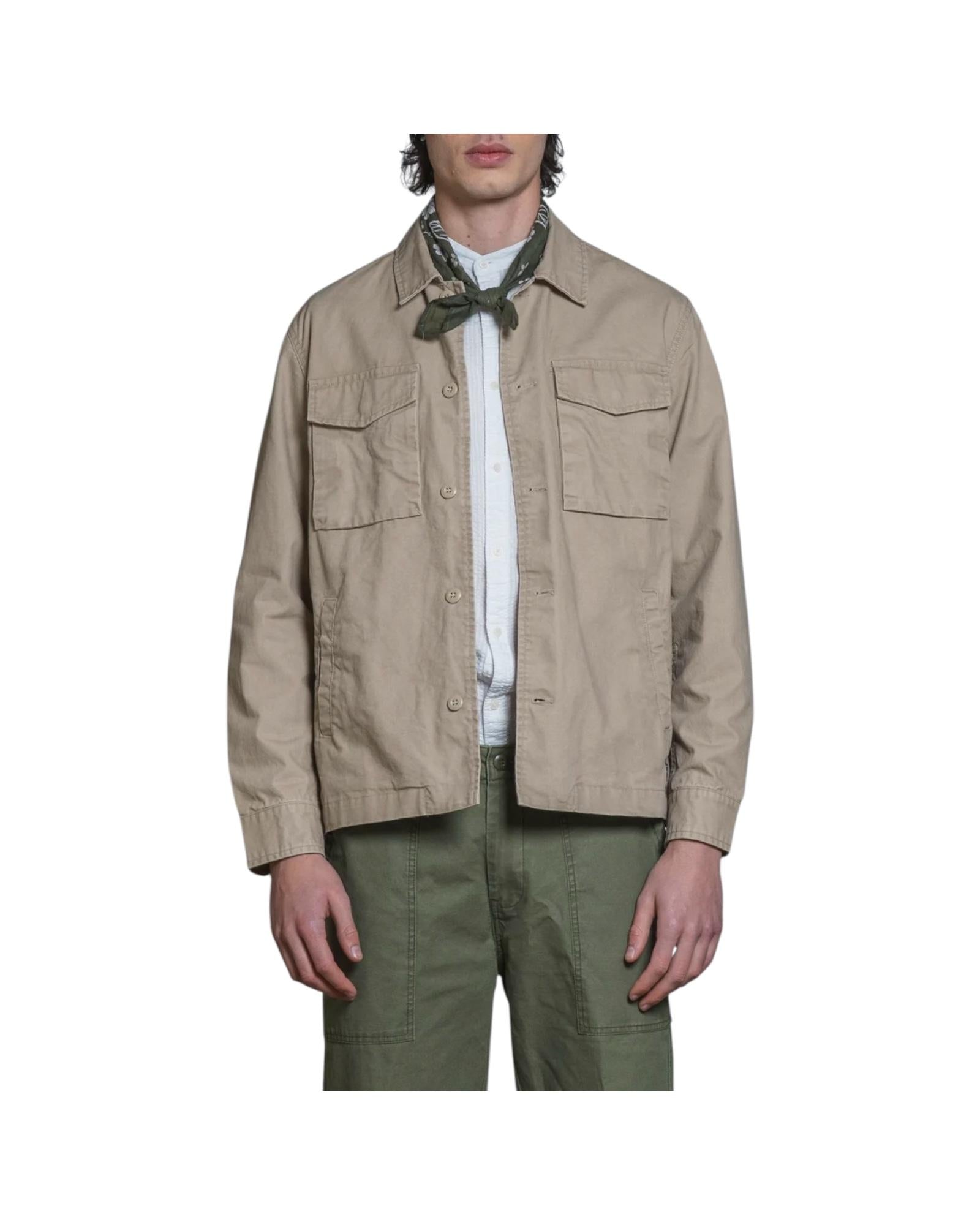 Overshirt in cotone Wash desert GATOR SLBC68 IMPURE 