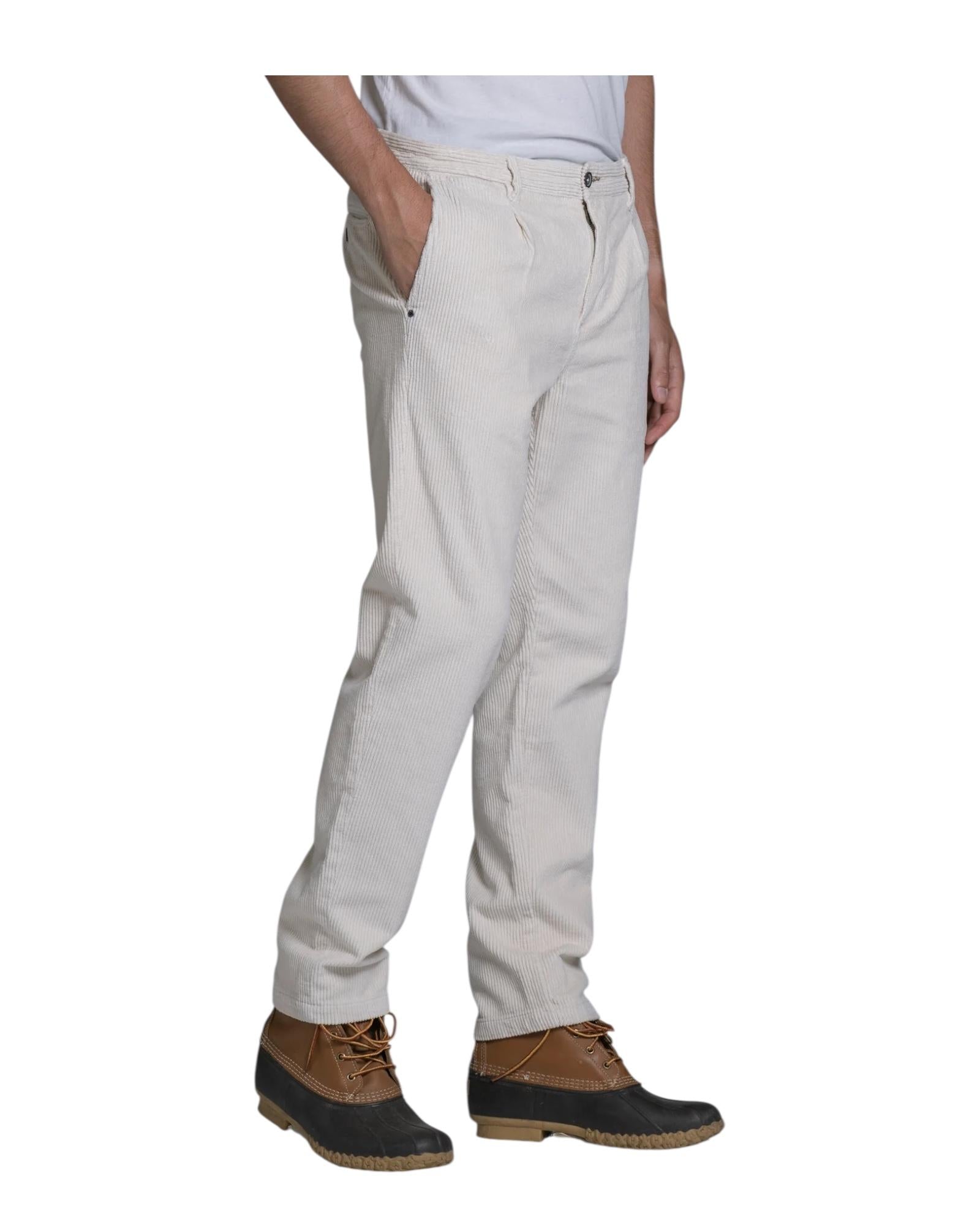 Pantalone in velluto Off white MIHARA V05C23 IMPURE 