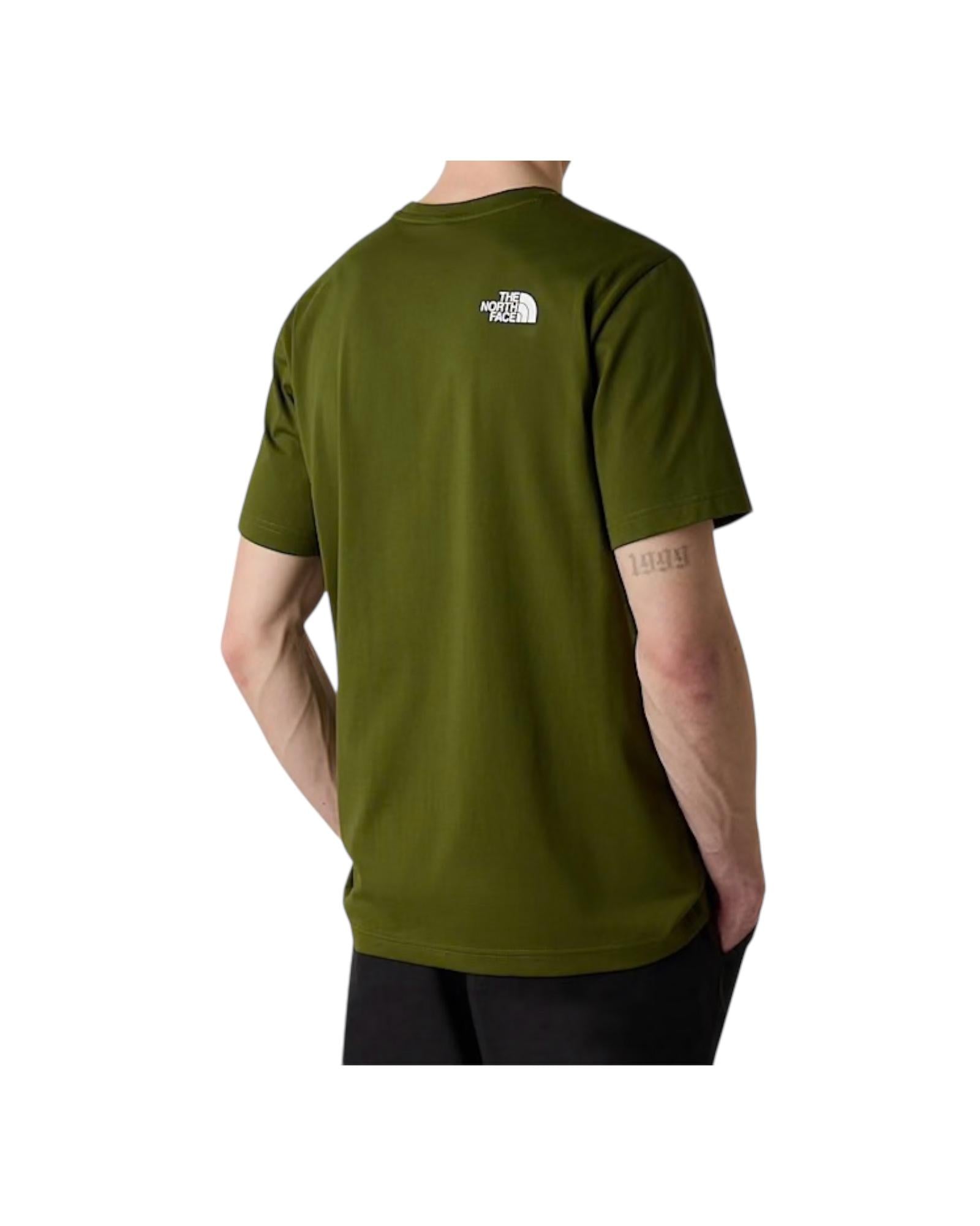 T-shirt Simple Dome Woodland green NF0A87NG WOODLAND GREEN THE NORTH FACE 