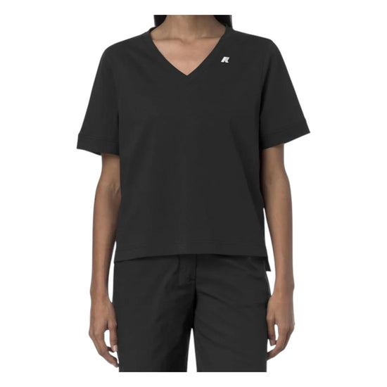 Leda Jersey tinta unita nero K2148FW USY K-WAY 