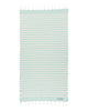 Classic honeycomb fouta with stripes.