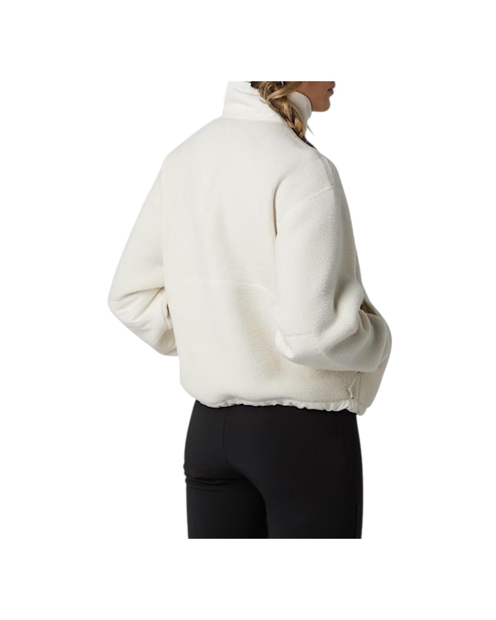 Giacca in pile Yumiori Off-Peak con cerniera integrale da donna White dune NF0A8EUZ WHITE DUNE THE NORTH FACE