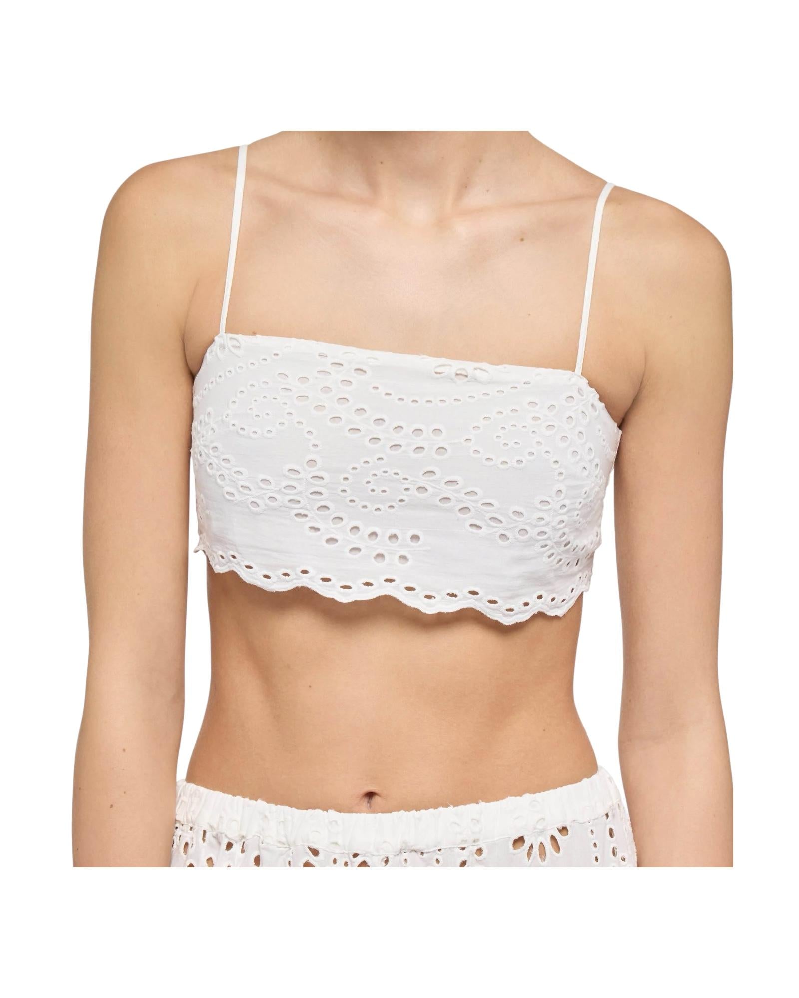 Top Pizzo San Gallo bianco FLD0001 04071H MC2 SAINT BARTH 