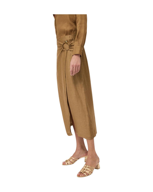 Gonna pareo in misto lino Rhum IXO DN6288 RHUM OTTOD'AME 