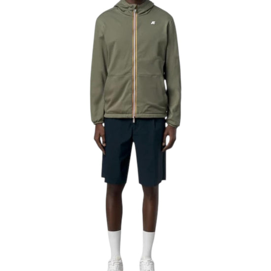Giacca Corta Revrsibile Green lichen-Blue depth K8134TW B1R K-WAY 