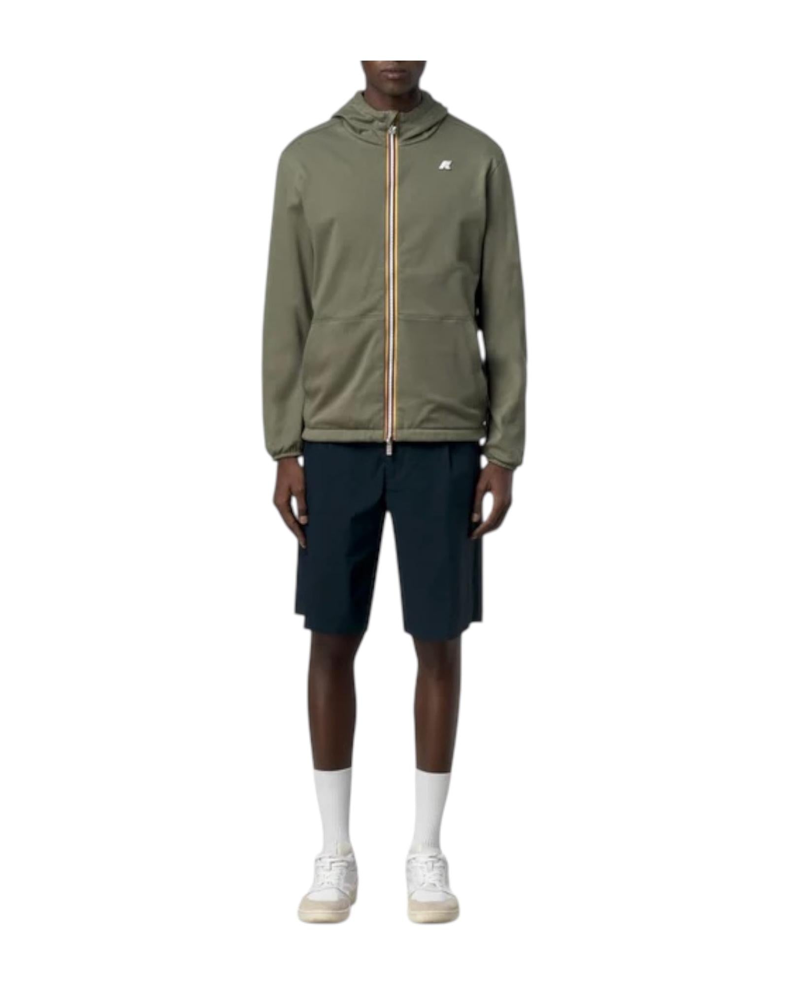 Giacca Corta Revrsibile Green lichen-Blue depth K8134TW B1R K-WAY 